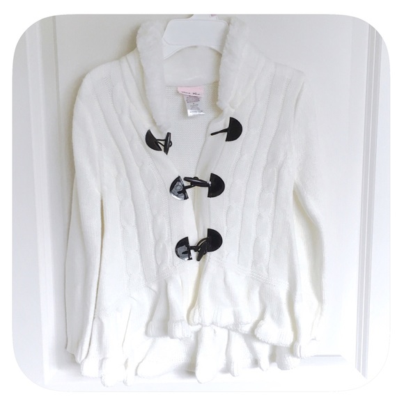 💗Girls White Sweater - Picture 1 of 4